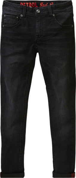 Petrol Industries - Jongens Nolan Narrow Fit Jeans - Zwart - Maat 92