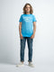 Petrol Industries - Jongens Print T-shirt - Blauw - Maat 116
