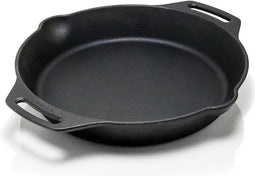 Petromax fp30h-t, skillet, 30 cm, pan met handgrepen, gietijzer, zwart