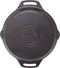 Petromax fp30h-t, skillet, 30 cm, pan met handgrepen, gietijzer, zwart
