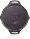 Petromax fp30h-t, skillet, 30 cm, pan met handgrepen, gietijzer, zwart