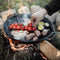 Petromax fp40h-t, skillet, 40 cm, pan met handgrepen, gietijzer, zwart