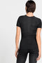 Odlo Performance Light - Dames Thermoshirt Korte Mouw Ronde Hals - Black - Maat S
