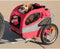 PetSafe Happy Ride Aluminium Dog Bicycle Trailer - Hondenfietskar - Lichtgewicht - Medium in de kleur Rood - Large in de kleur Blauw - Medium Rood