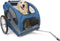 PetSafe Happy Ride Aluminium Dog Bicycle Trailer - Hondenfietskar - Lichtgewicht - Large in de kleur Rood