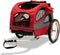 PetSafe Happy Ride Aluminium Dog Bicycle Trailer - Hondenfietskar - Lichtgewicht - Large in de kleur Rood