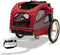 PetSafe Happy Ride Aluminium Dog Bicycle Trailer - Hondenfietskar - Lichtgewicht - Medium in de kleur Rood - Large in de kleur Blauw - Medium Rood