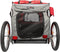 PetSafe Happy Ride Aluminium Dog Bicycle Trailer - Hondenfietskar - Lichtgewicht - Medium in de kleur Rood - Large in de kleur Blauw - Medium Rood
