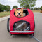 PetSafe Happy Ride Aluminium Dog Bicycle Trailer - Hondenfietskar - Lichtgewicht - Large in de kleur Rood
