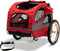 PetSafe Happy Ride Aluminium Dog Bicycle Trailer - Hondenfietskar - Lichtgewicht - Medium in de kleur Rood - Large in de kleur Blauw - Medium Rood