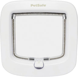 Petsafe Kattenluik Met 4-Weg Handmatig Veiligheidssysteem - Kattenluik - 21.9x4.8x21.9 cm Wit