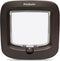 PetSafe® Manual Locking Cat Flap met 4-standen - Wit of Bruin - Voor Katten tot 7 kg - Bruin