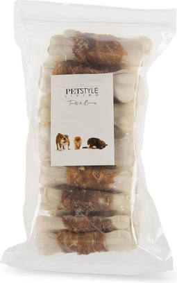 Petstyle Living Geperst Bot met Eend - Hondensnacks - 20 Stuks - 10cm