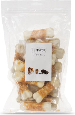 Petstyle Living Geperst Bot met Kip - Hondensnacks - 20 Stuks - 7,5cm
