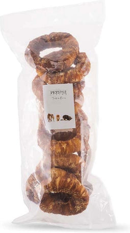 Petstyle Living Gepofte Ring met Eend - Hondensnacks - 10 Stuks - 12,5cm