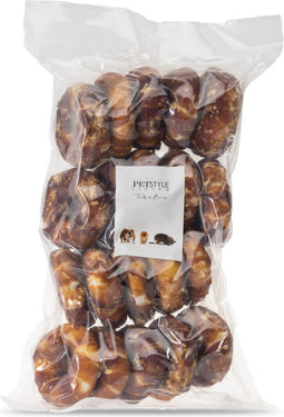 Petstyle Living Gepofte Ring met Eend - Hondensnacks - 20 Stuks - 7,5cm