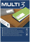Adhesive labels MULTI 3 105 x 42,4 mm 500 Sheets White