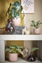 Mica Decorations Sitia Vaas - 20x20x32 cm - Glas - Donkerbruin