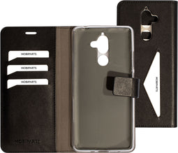 Mobiparts Nokia 7 Plus - Wallet Case - Extra vakken - Zwart