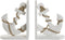Bokstöd Home ESPRIT Hout Touw Anker 17 x 12,5 x 23 cm