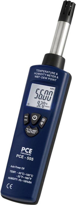 PCE Instruments PCE-555 Luchtvochtigheidsmeter (hygrometer) 0 % Hrel 100 % Hrel