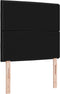 vidaXL - Hoofdbord - met - Lijnenontwerp - - - Zwart - - - 80 - cm - - - Stof