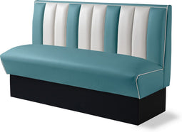 Bel Air Dinerbank Single Booth HW-150 Blauw
