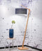 GOOD&MOJO Vloerlamp Andes - Bamboe/Donkergrijs - 72x47x176cm - Scandinavisch,Bohemian - Staande lampen voor Woonkamer - Slaapkamer