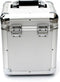 Aluminium DJ platen case - Opbergkoffer voor 70 - 100 vinyl 7 inch singles - Afsluitbaar zilver