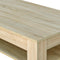 vidaXL - Salontafel - 110x65x48 - cm - bewerkt - hout - eikenkleur