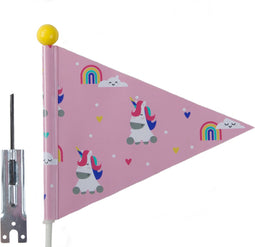 PexKids Beveiligingsvlag Pexkids Unicorn Pink met eenhoornprint