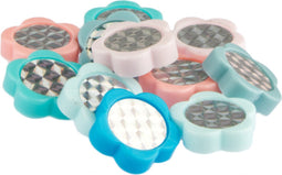 PexKids Bicycle sprak kralen Pexkid's Flowers gesorteerd 4-kleurig (12 stuks op kaart)