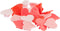 PexKids Bicycle sprak kralen Pexkid's Hearts 4-Colored (20 stuks op kaart)