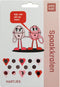 PexKids Bicycle sprak kralen Pexkid's Hearts 4-Colored (20 stuks op kaart)