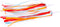 PexKids Fraaie Franje Stuurslingers - Streamers - Stuur Versiering 26 cm Blauw/Oranje