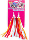 PexKids Fraaie Franje Stuurslingers - Streamers - Stuur Versiering 26 cm Blauw/Oranje