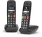Gigaset E290R - Dect-telefoon - 2 handsets met grote toetsen en display - Zwart (2 stuks)
