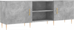 vidaXL - Tv-meubel - 150x30x50 - cm - bewerkt - hout - betongrijs