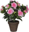 Mica Decorations Azalea - Kunstplant in Bloempot Stan - H27 x Ø20 cm - Roze