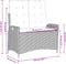 vidaXL - Tuinbankje - verstelbaar - met - kussens - poly - rattan - beige