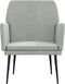 vidaXL Fauteuil 62x79x79 cm fluweel lichtgrijs