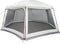 vidaXL - Zwembadtent - met - uitneembare - buiten- - gaaswanden - 618x532 - cm - grijs