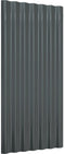 vidaXL - Dakpanelen - 36 - st - 80x36 - cm - gepoedercoat - staal - antracietkleurig