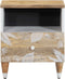 vidaXL - Nachtkastje - 40x33x46 - cm - massief - mangohout