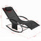 SoBuy Ligstoel - Zonnebed - Max. 150 kg - Zwart
