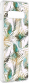 Hoesje Geschikt voor Samsung Galaxy S10 Plus Hoesje Siliconen - Design Backcover siliconen - Meerkleurig / Gold Peacock