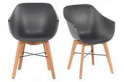 Hartman Iris Stoel - Ergonomisch - Antraciet (2 stuks)