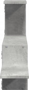 vidaXL - Wandschap - 104x15x49 - cm - bewerkt - hout - betongrijs