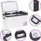 vidaXL - Koelbox - met - handvat - 25 - L - PP - & - PE - zwart - en - wit