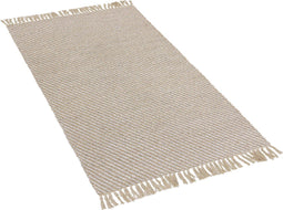 ALADAG - Laagpolig vloerkleed - Lichtbeige - 80 x 150 cm - Katoen